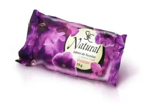 S&C Violet Natural Toilet Soap 75g