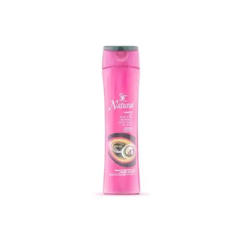 S&C Natural Champú con Aceite de Moringa y Proteína de Seda 400 mL
