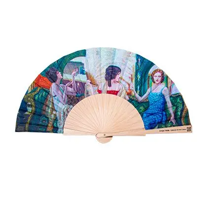 Wooden fan, Enrique Toledo