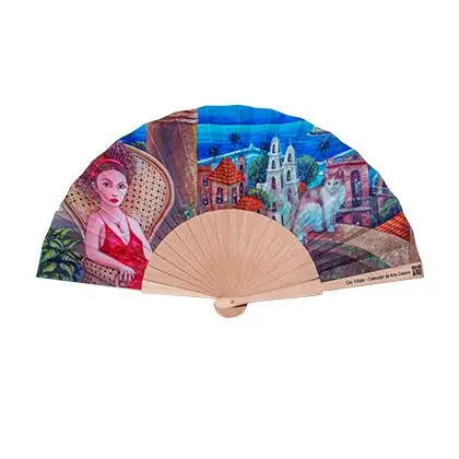 Wooden fan, Elio Villate
