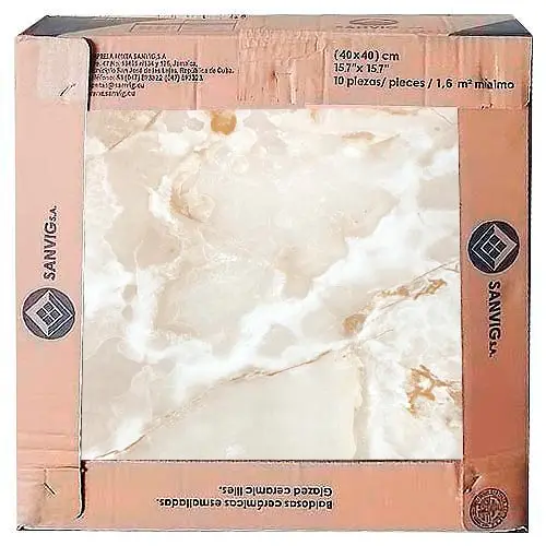 Marmolina Ceramic Stoneware floor slab, matte base (400x400x8mm), 1.6m2 box