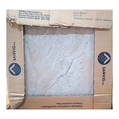 Ceramic Stoneware Floor Slab Baseboard, with gloss (330x330x8mm), 1.52m2 box